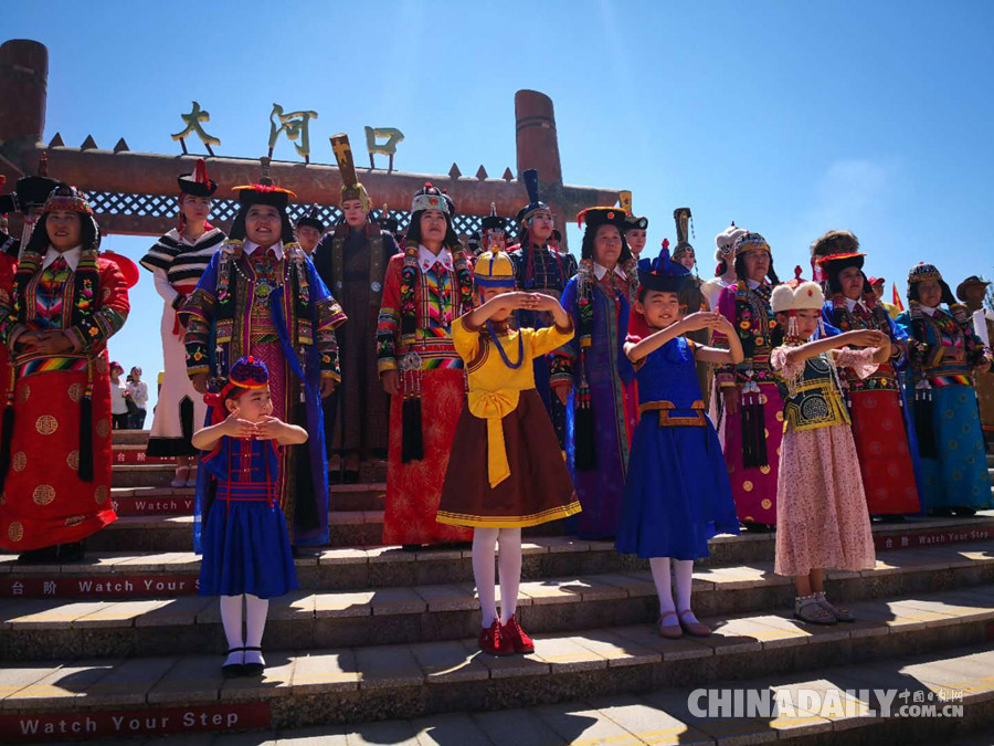 新疆博湖县举行传统祭湖仪式