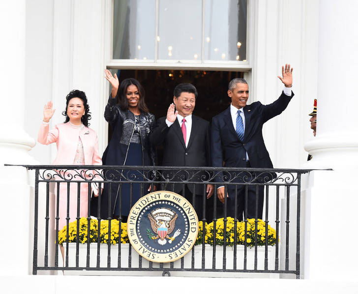 中好意思第一夫东说念主共看熊猫！当中国牡丹遭遇好意思国玫瑰